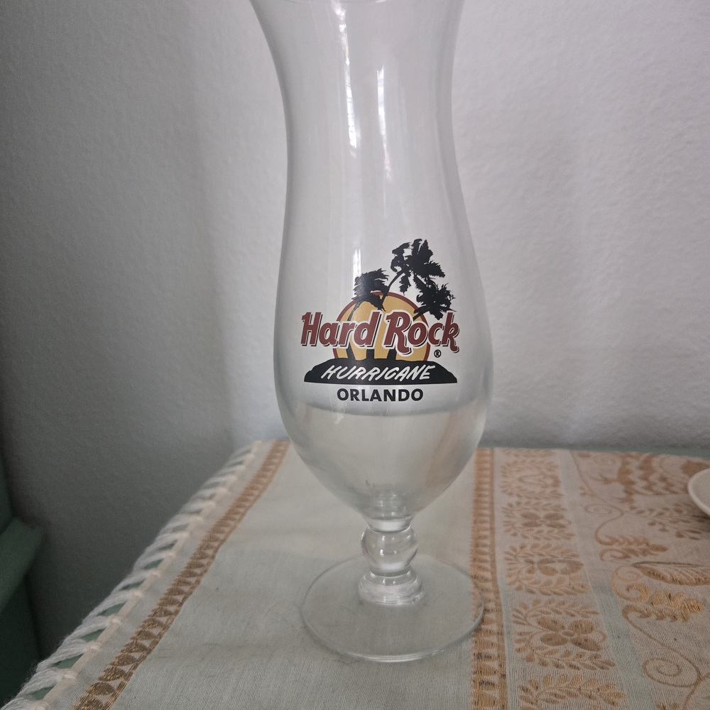Hard Rock Cafe Hurricane Glass - Clear
